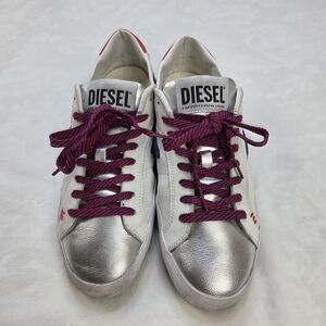 Diesel S-Leroji Low X Y02971-P4790-H9221 Mens White Sneakers Shoes Size 10